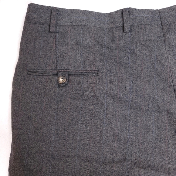 Gray Men's 40 x 28 Professional Pleated Formal Dress Pants made w/ Soft Material - Picture 8 of 10